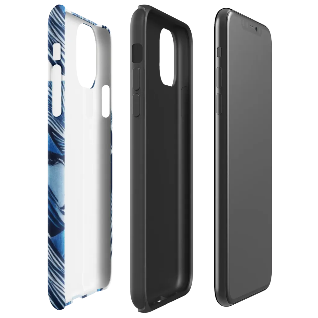 Indigo Visage on Tough Case for iPhone® — Right
