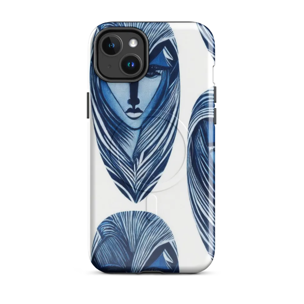 Indigo Visage on MagSafe Tough Case for iPhone® — Front