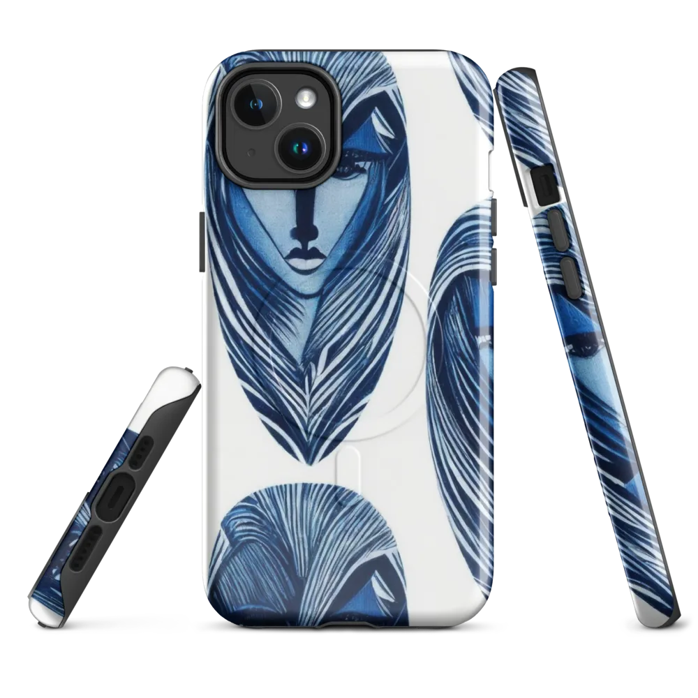 Indigo Visage on MagSafe Tough Case for iPhone® — Front