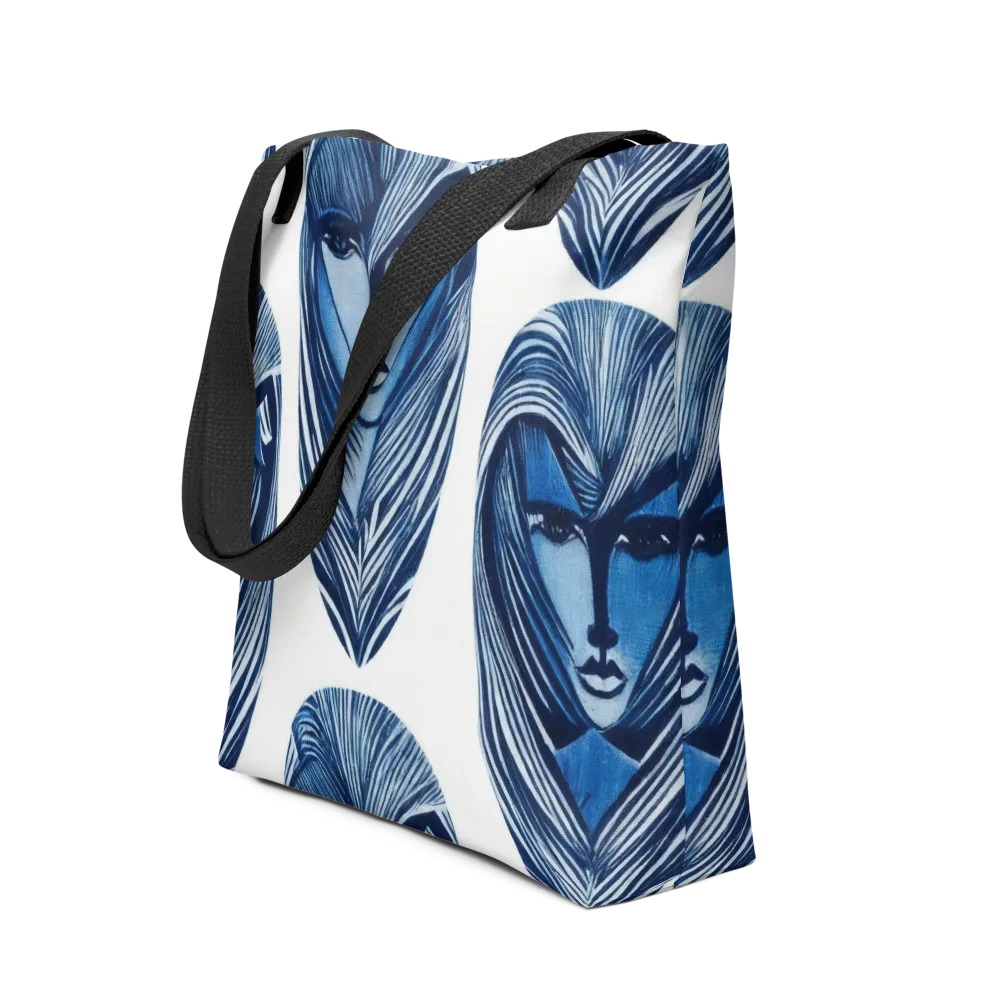 Indigo Visage on Tote Bag — Front