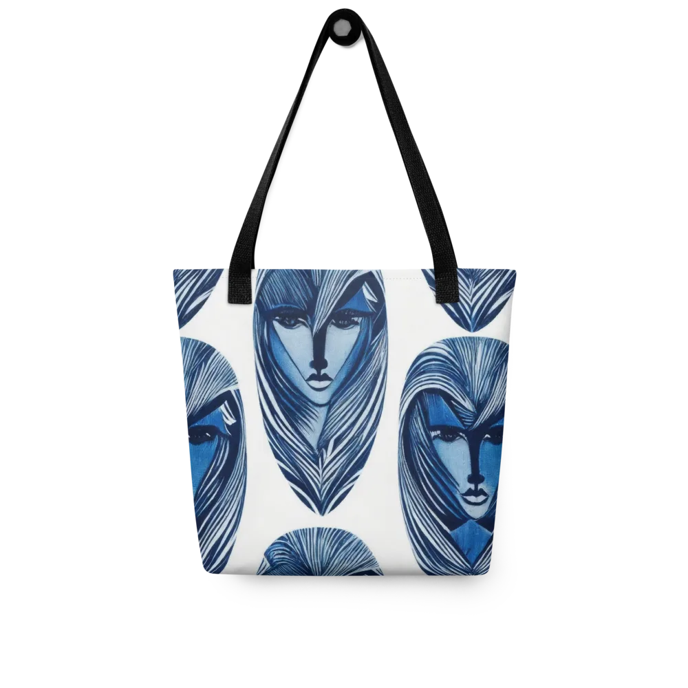 Indigo Visage on Tote Bag — Front