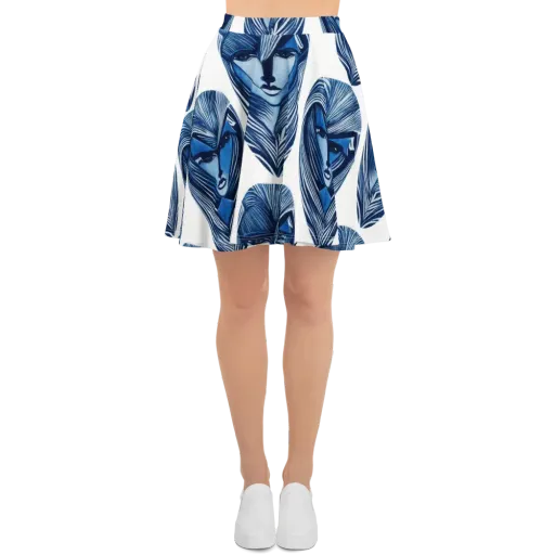 Indigo Visage on a Skater Skirt