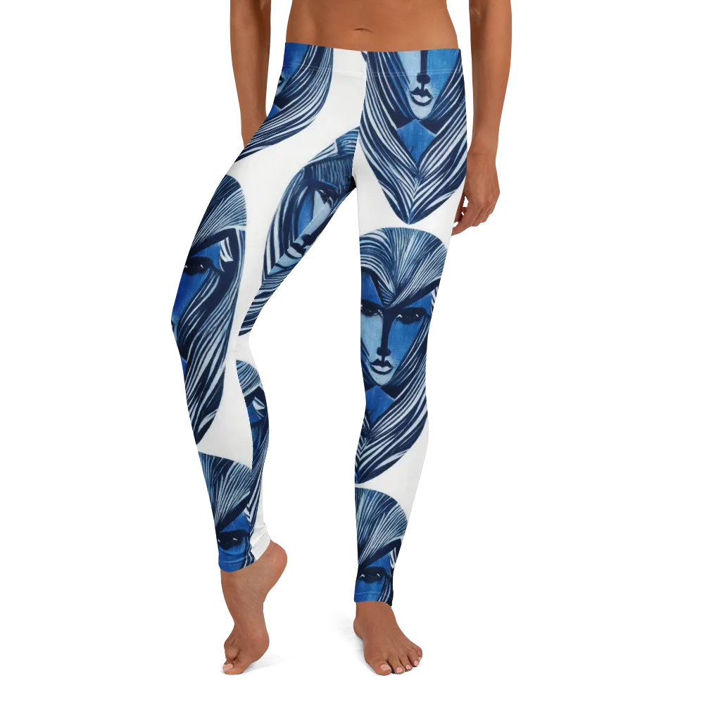 Indigo Visage on Leggings — Front