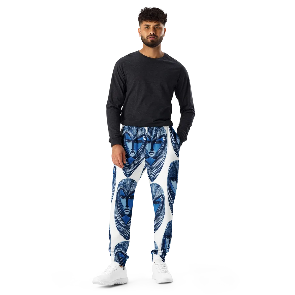 Indigo Visage on Men's Joggers — Front
