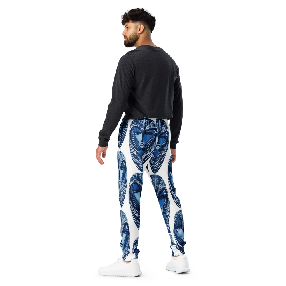 Indigo Visage on Men's Joggers — Back