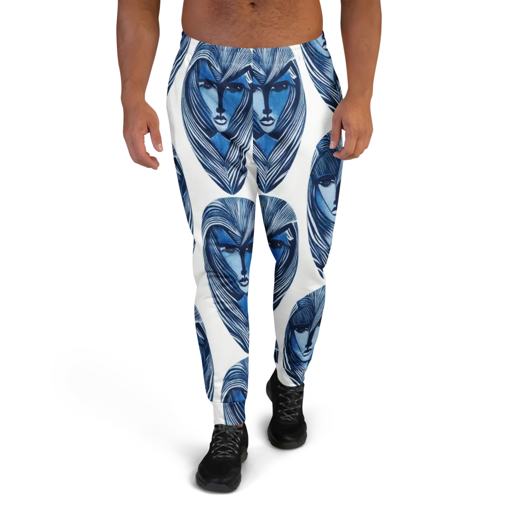 Indigo Visage on Men's Joggers — Front
