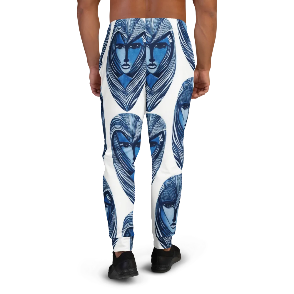 Indigo Visage on Men's Joggers — Back