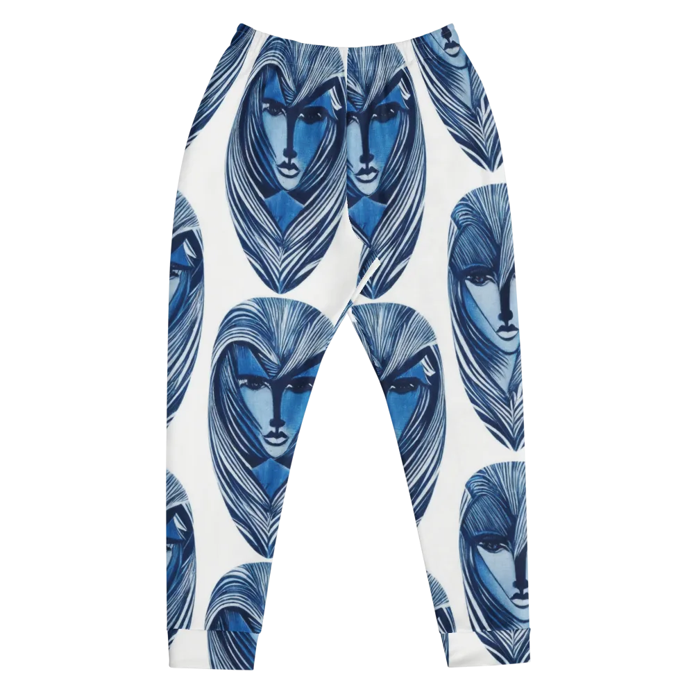 Indigo Visage on Men's Joggers — Front