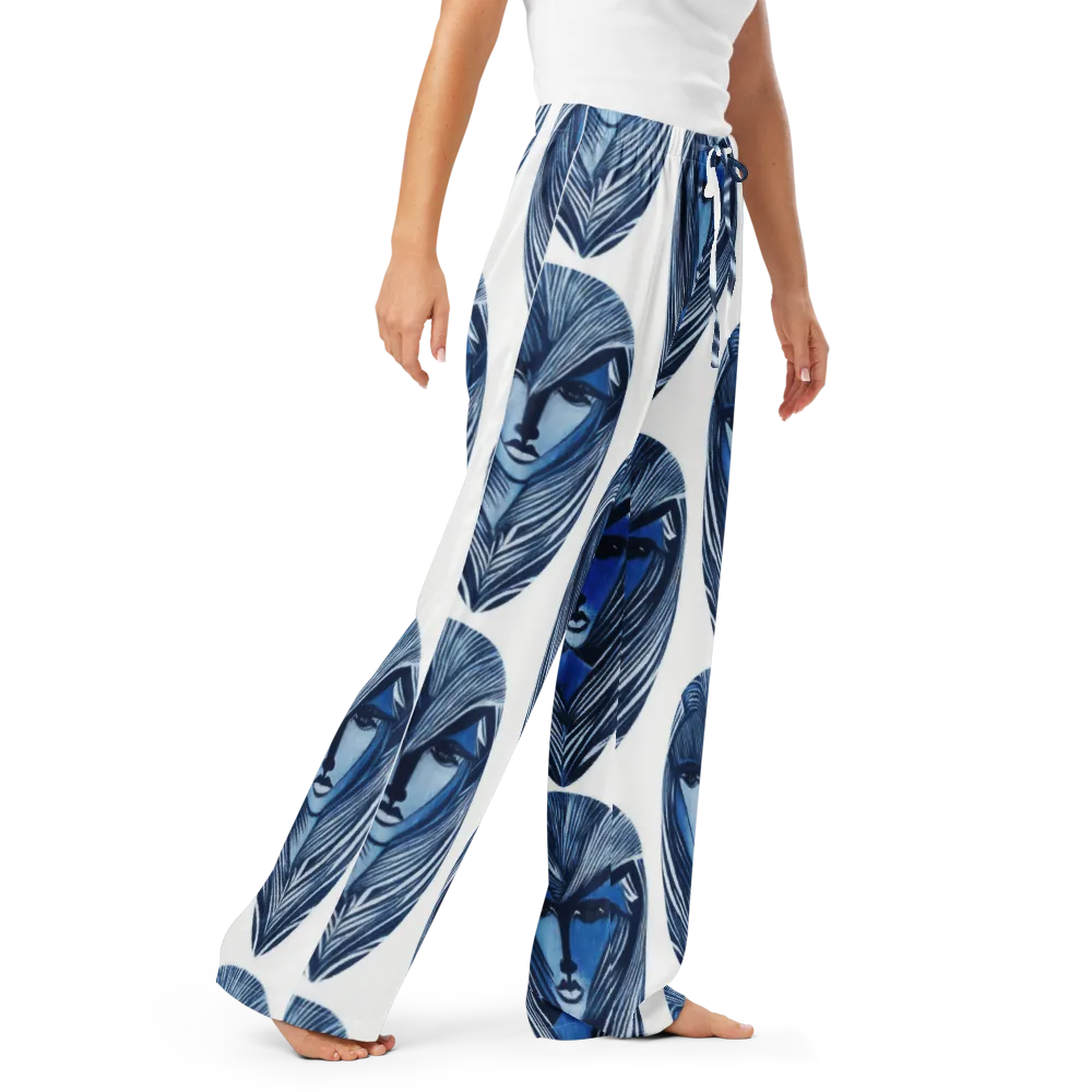Indigo Visage on Women's Pajama Pants — Right Front