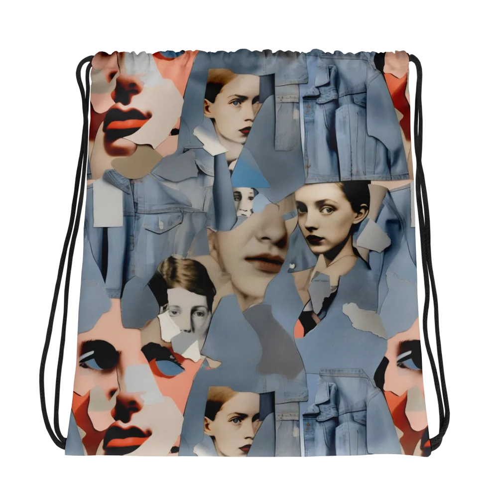 Blue Jean Mirage on Drawstring Bag — Photo