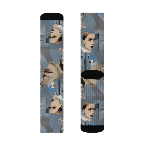 Blue Jean Mirage on a Socks