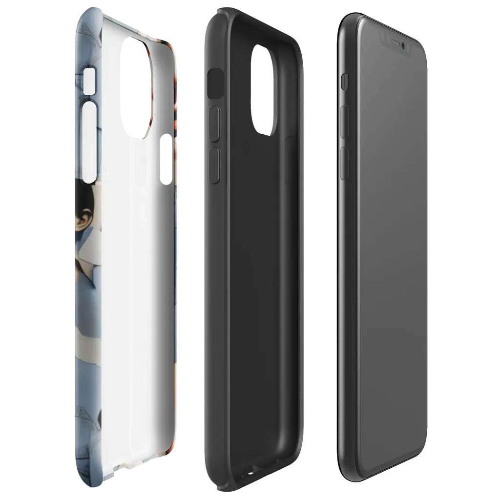 Blue Jean Mirage on Tough Case for iPhone® — Right