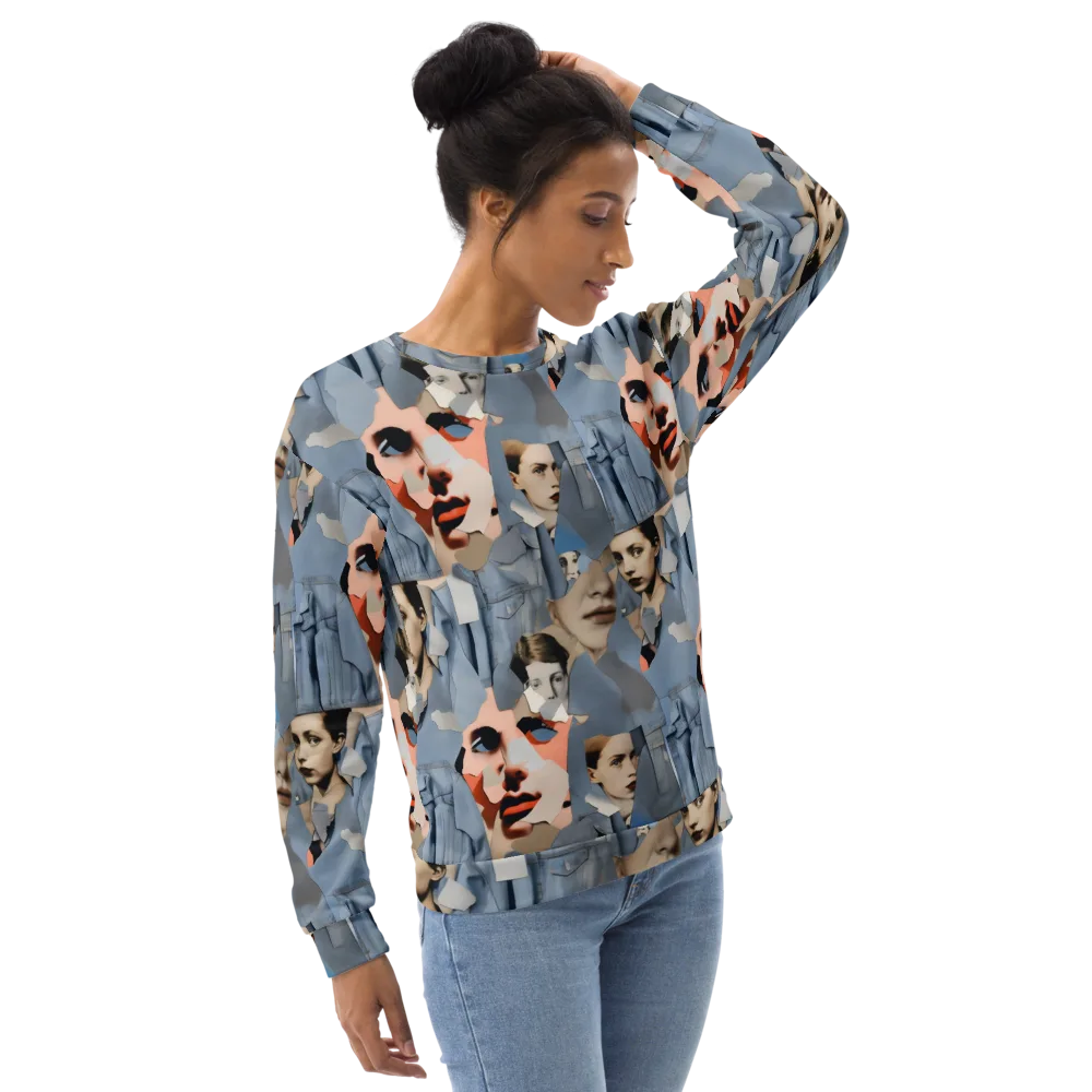 Blue Jean Mirage on Sweatshirt — Right Front