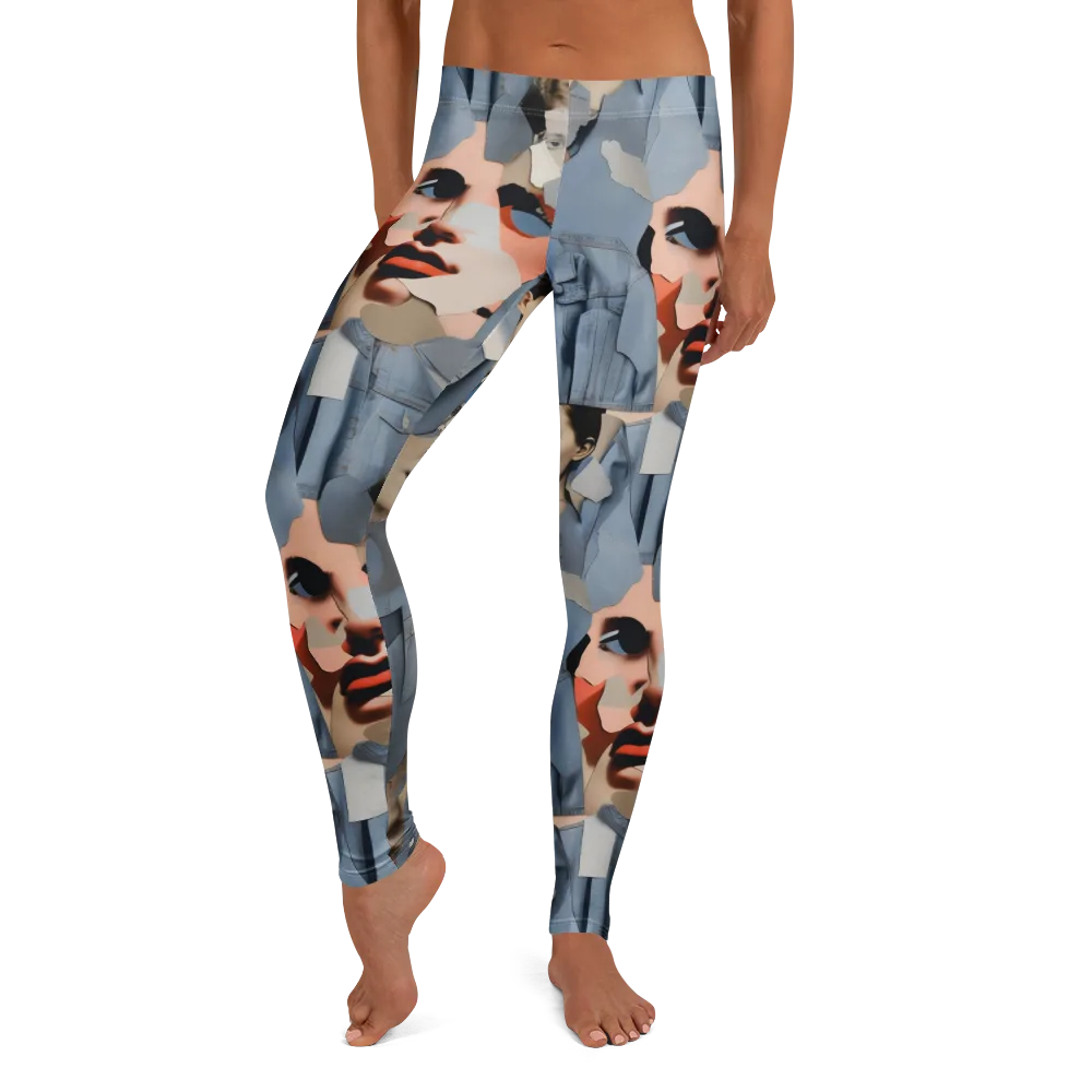 Blue Jean Mirage on Leggings — Front