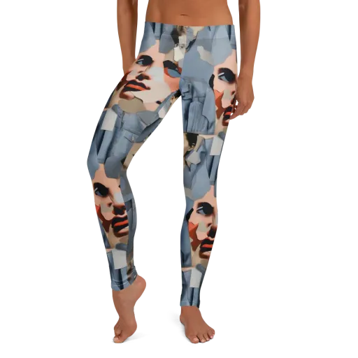 Blue Jean Mirage on a Leggings