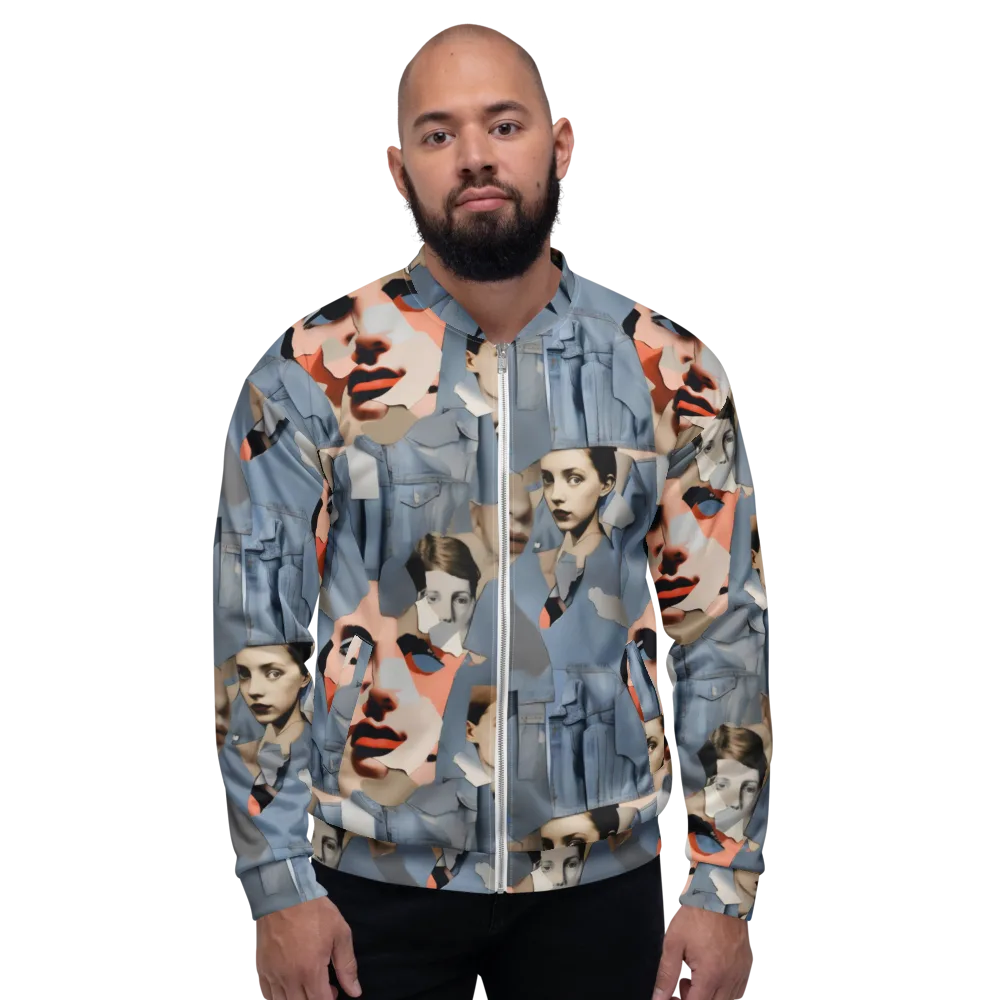 Blue Jean Mirage on Bomber Jacket — Front