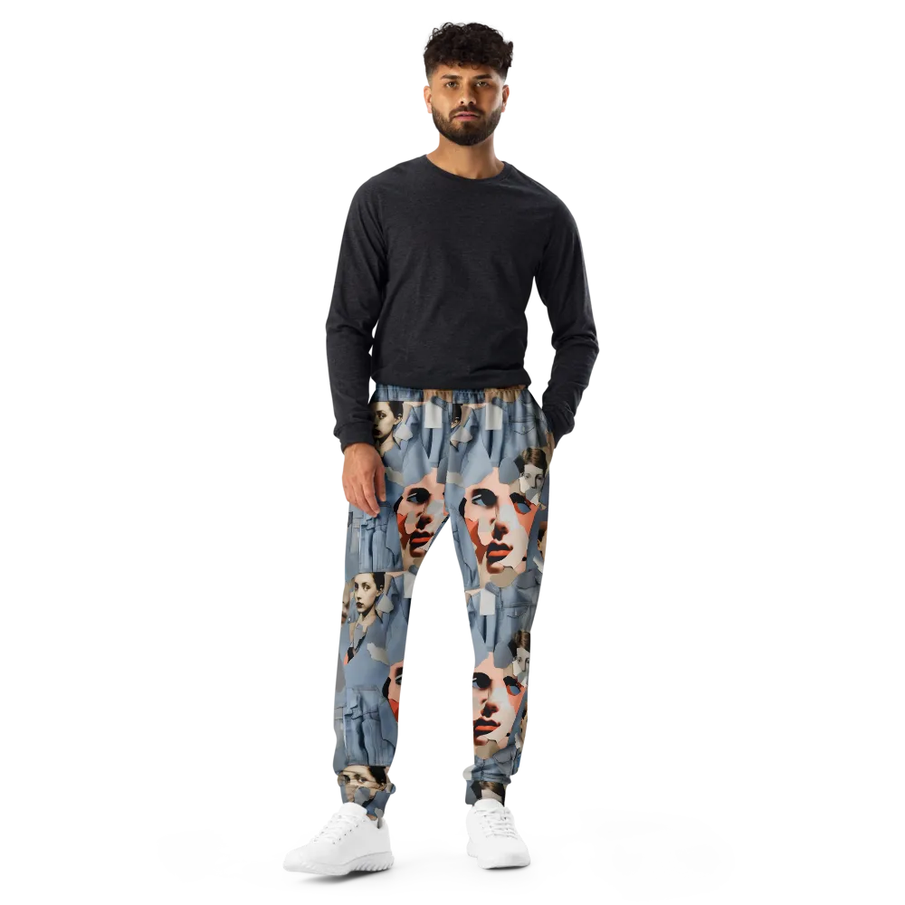 Blue Jean Mirage on Men's Joggers — Front