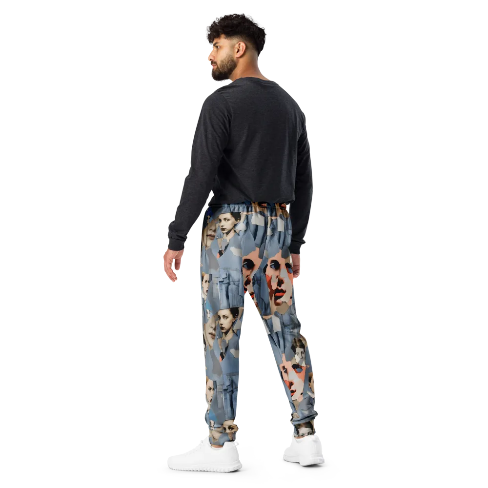 Blue Jean Mirage on Men's Joggers — Back