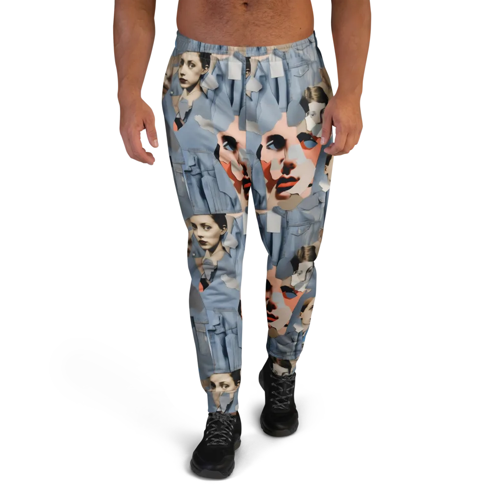Blue Jean Mirage on Men's Joggers — Front