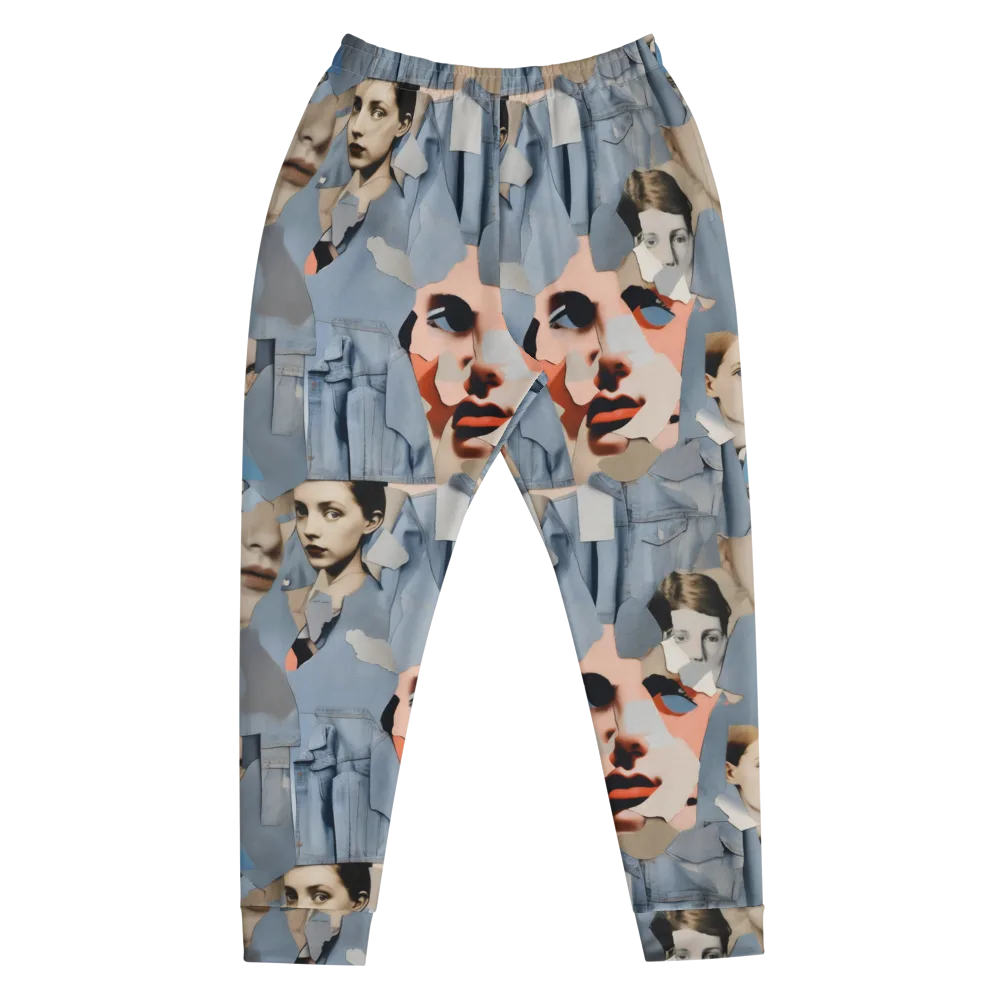 Blue Jean Mirage on Men's Joggers — Front