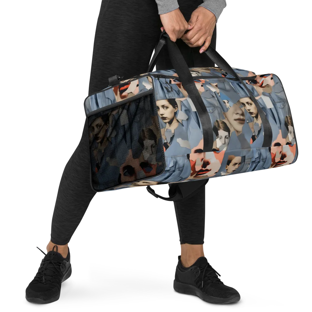 Blue Jean Mirage on Duffle Bag — Right Front