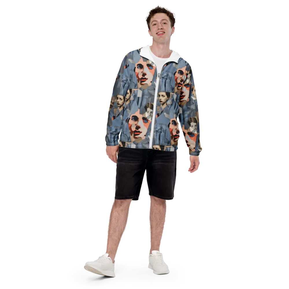 Blue Jean Mirage on Men's Windbreaker — Front