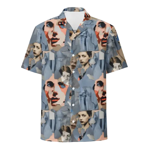 Blue Jean Mirage on a Button Shirt