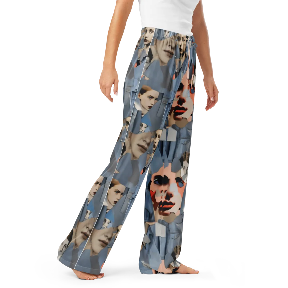 Blue Jean Mirage on Women's Pajama Pants — Right Front