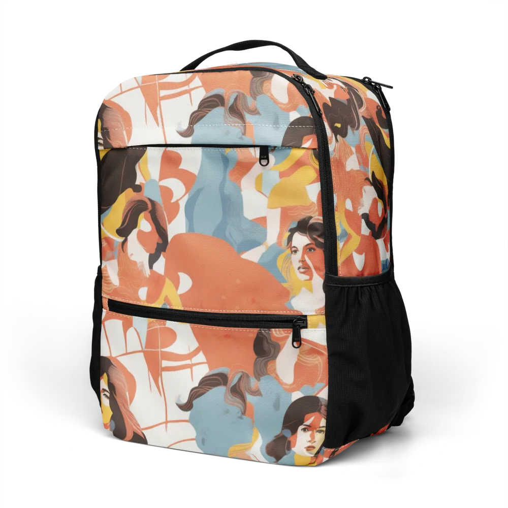 Coral Cabaret on Utility Backpack — Left Front