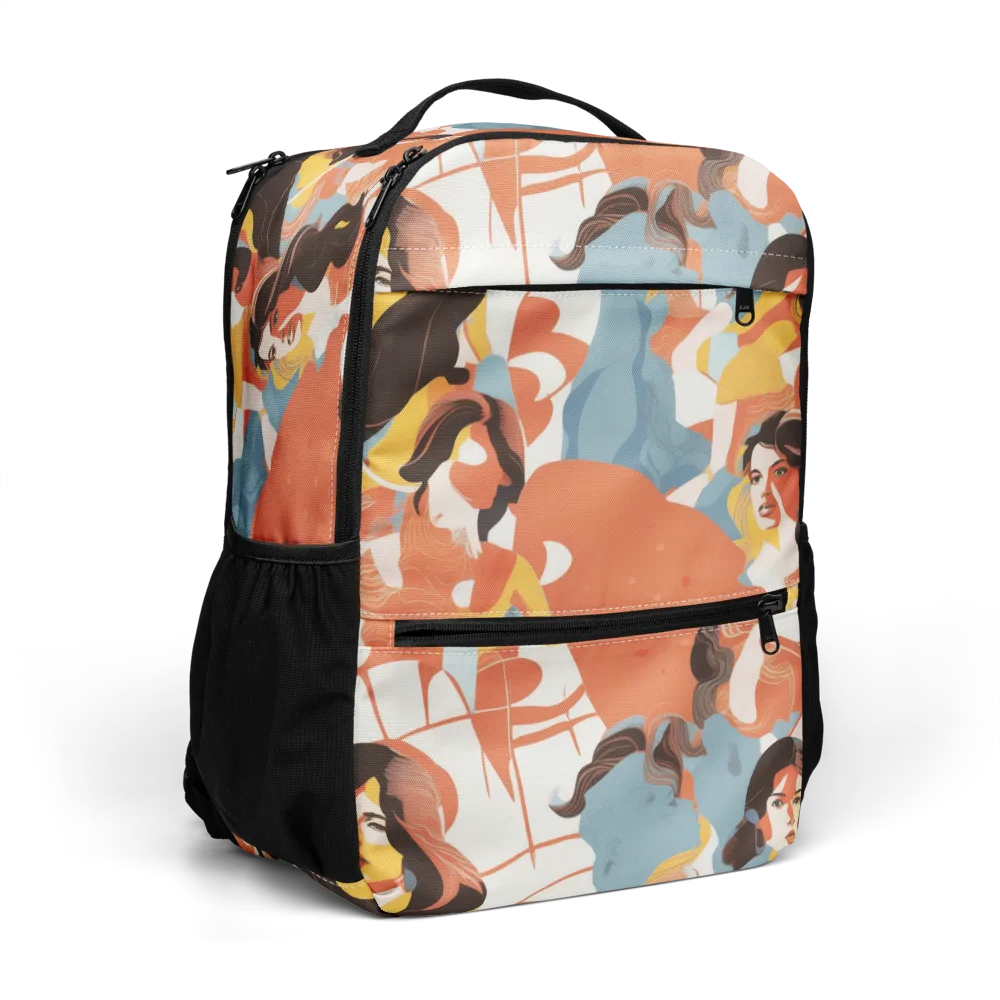 Coral Cabaret on Utility Backpack — Right Front