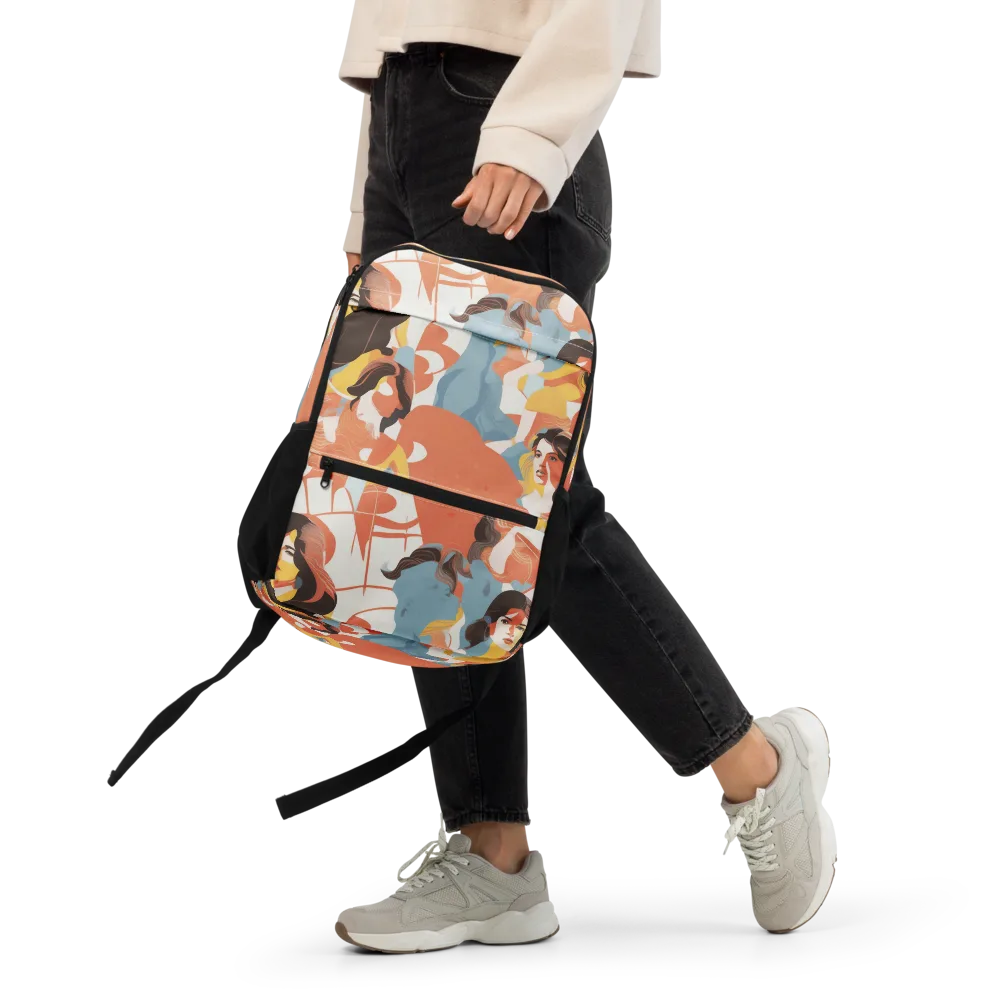 Coral Cabaret on Utility Backpack — Front