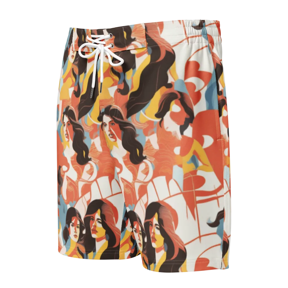 Coral Cabaret on Men's Board Shorts — Front