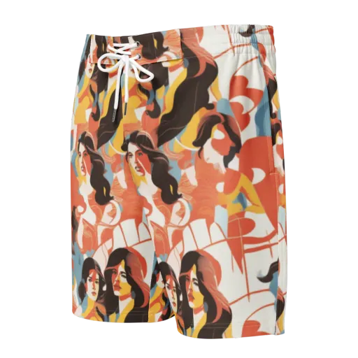 Coral Cabaret on a Men's Board Shorts