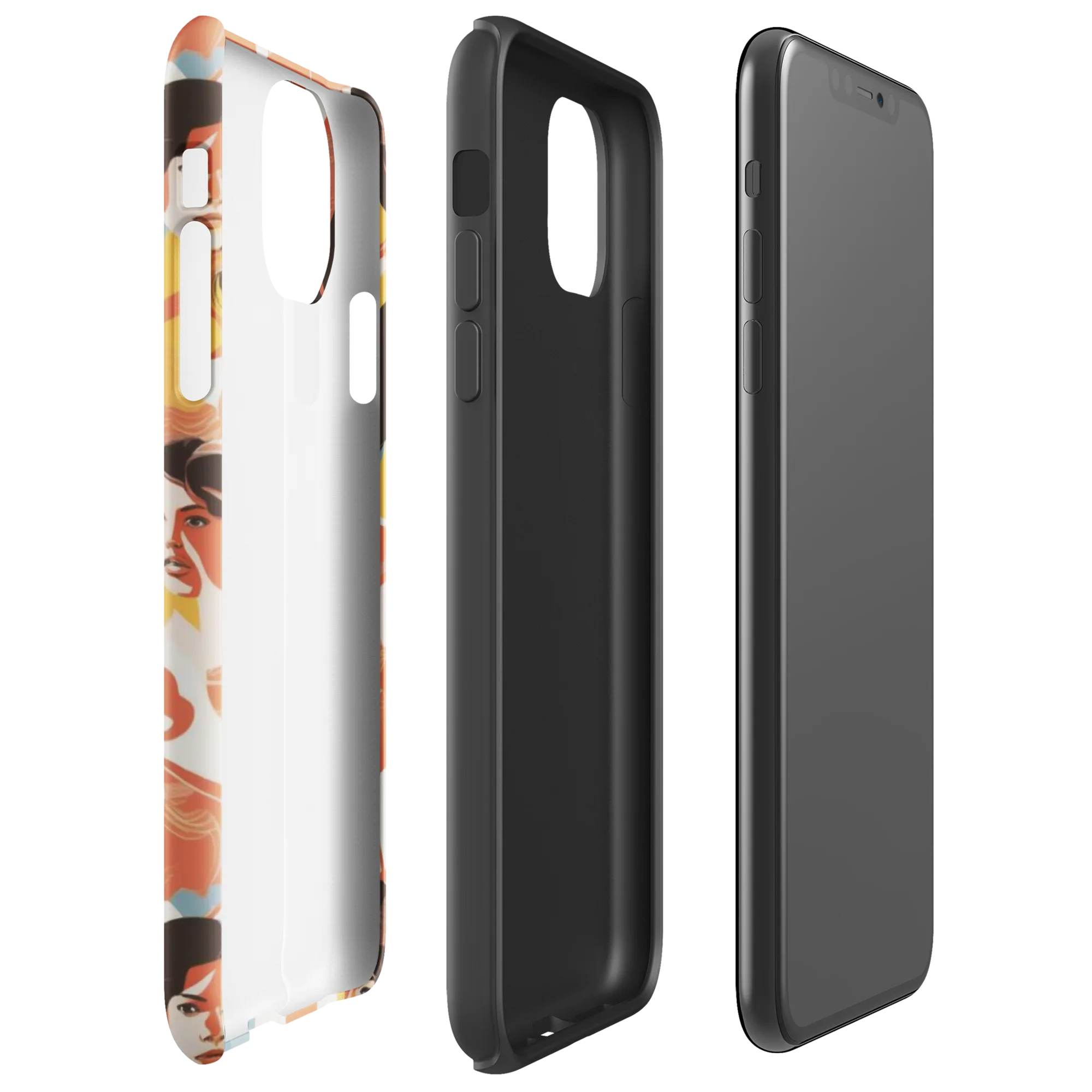 Coral Cabaret on Tough Case for iPhone® — Right