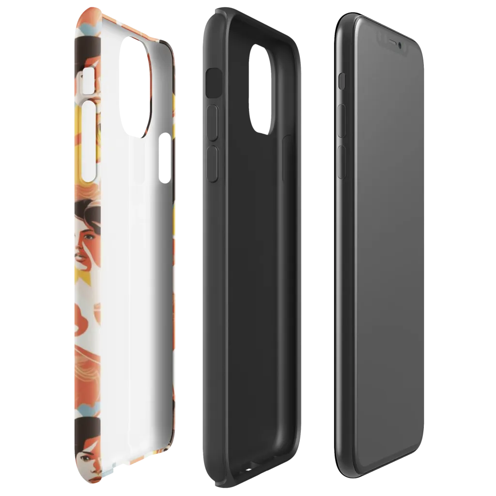 Coral Cabaret on Tough Case for iPhone® — Right
