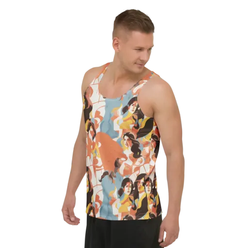 Coral Cabaret on a Men's Tank Top
