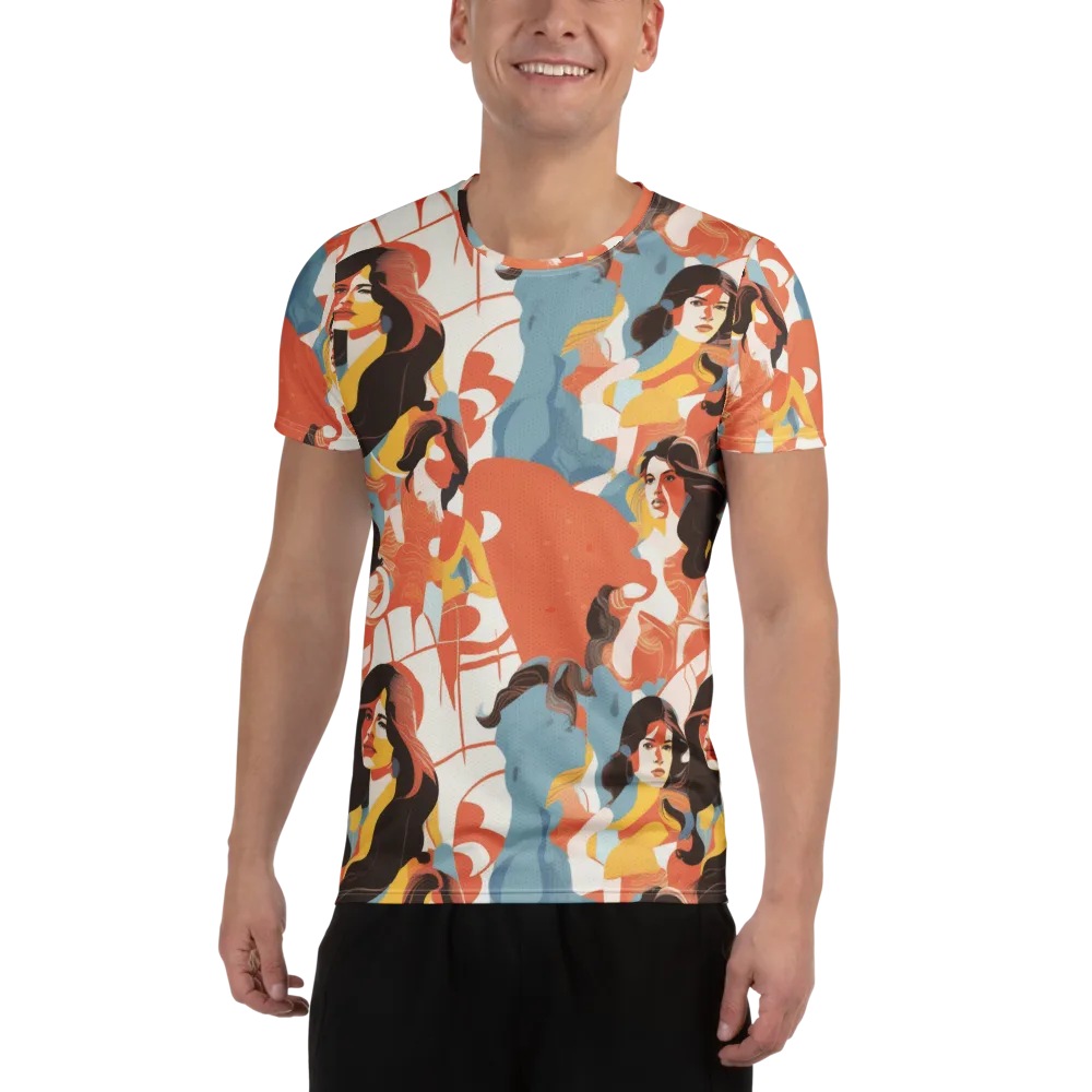 Coral Cabaret on Men's Athletic T-Shirt — Front