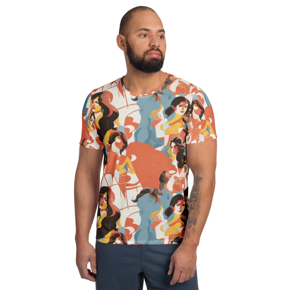 Coral Cabaret on Men's Athletic T-Shirt — Front