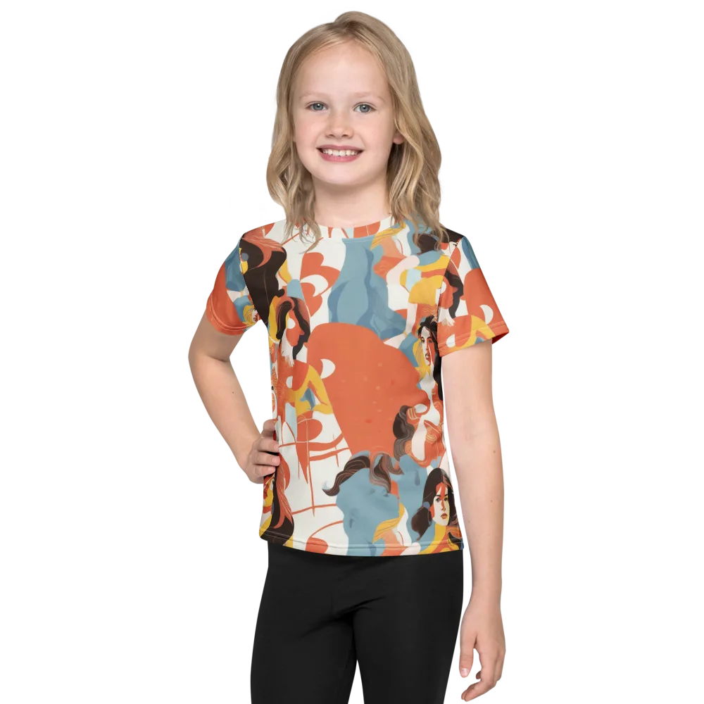 Coral Cabaret on Kids Crew Neck T-Shirt — Front