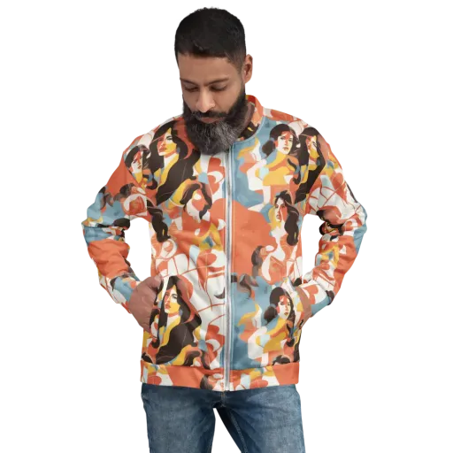 Coral Cabaret on a Bomber Jacket