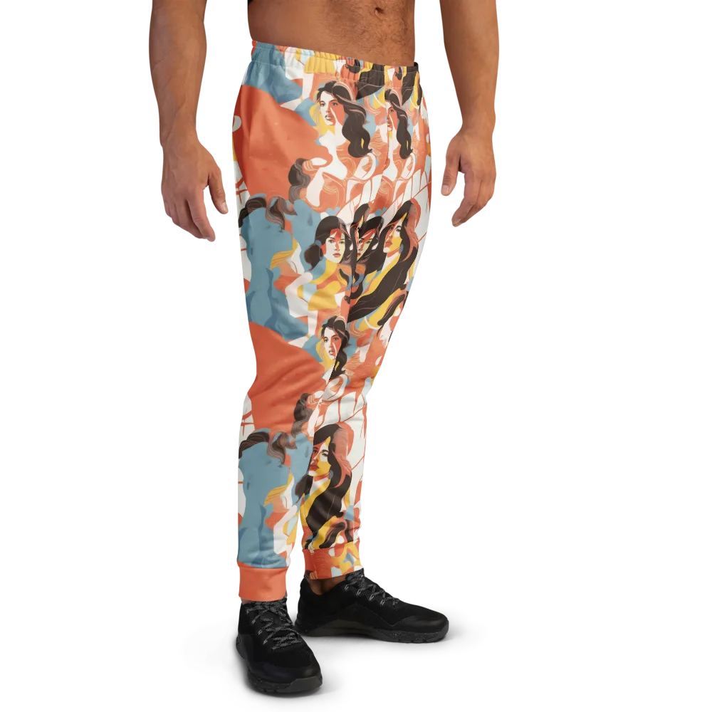 Coral Cabaret on Men's Joggers — Right