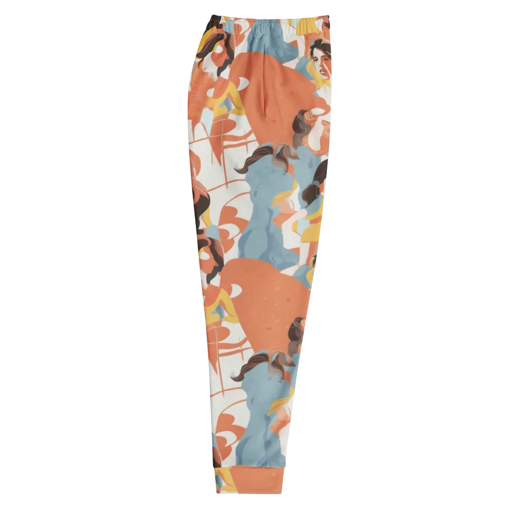Coral Cabaret on Men's Joggers — Right