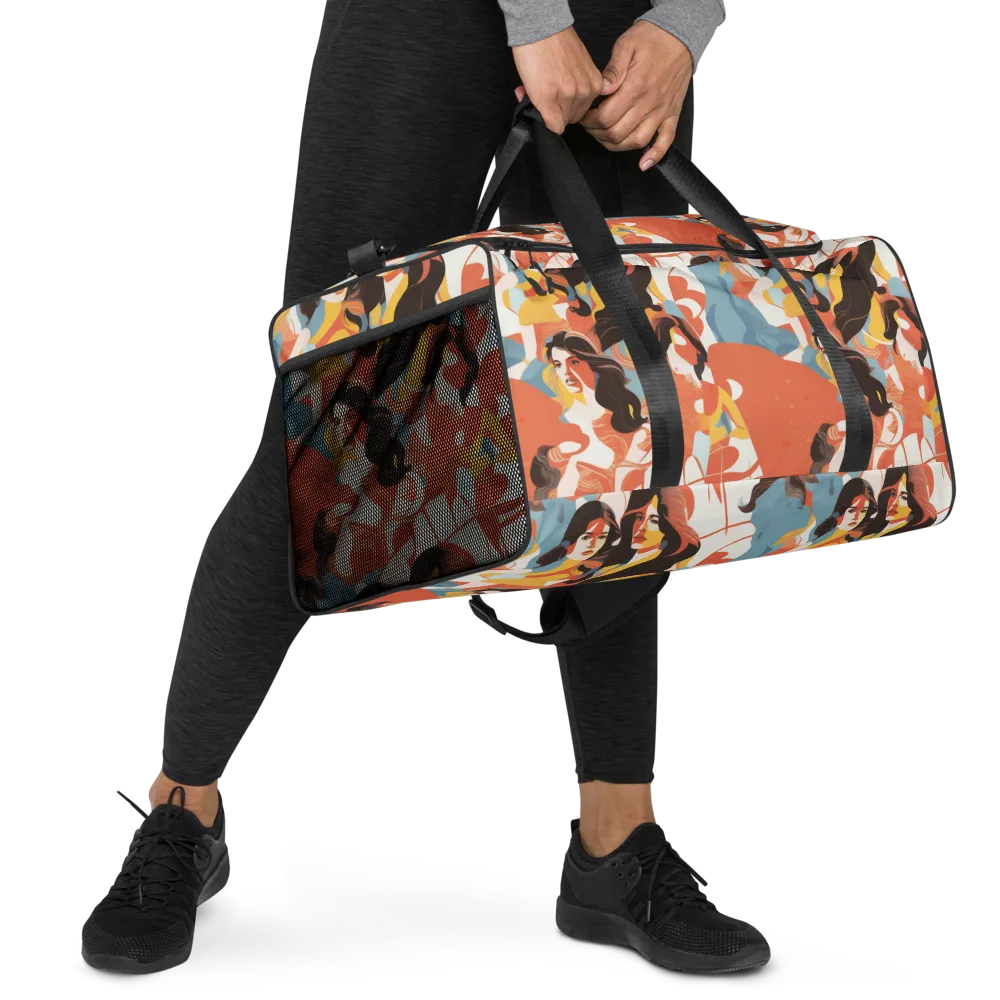 Coral Cabaret on Duffle Bag — Right Front