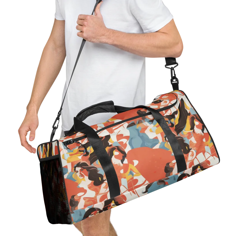 Coral Cabaret on Duffle Bag — Right Front