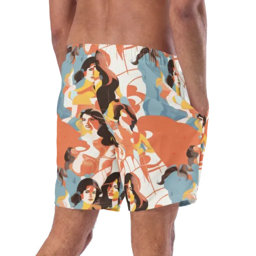 Coral Cabaret on a Swim Trunks