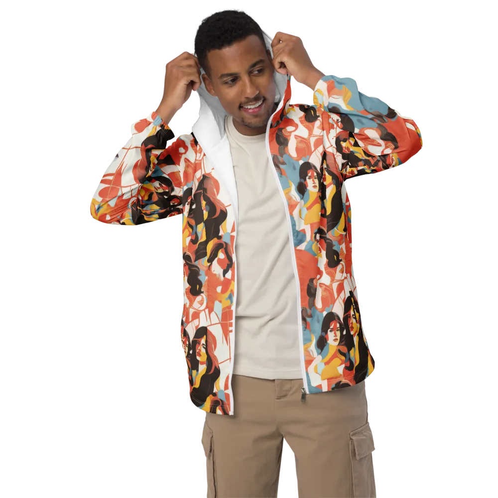 Coral Cabaret on Men's Windbreaker — Front