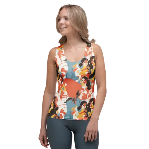 Coral Cabaret on a Women's Tank Top