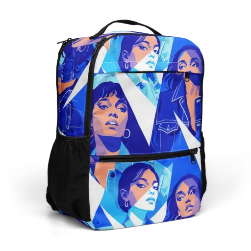 Electric Blue Muse on a Utility Backpack