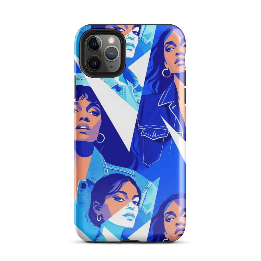 Electric Blue Muse on Tough Case for iPhone® — Front