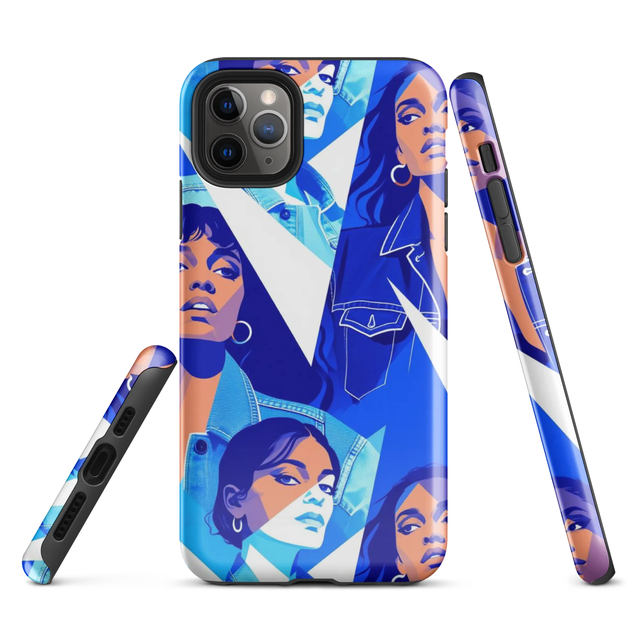 Electric Blue Muse on Tough Case for iPhone® — Front
